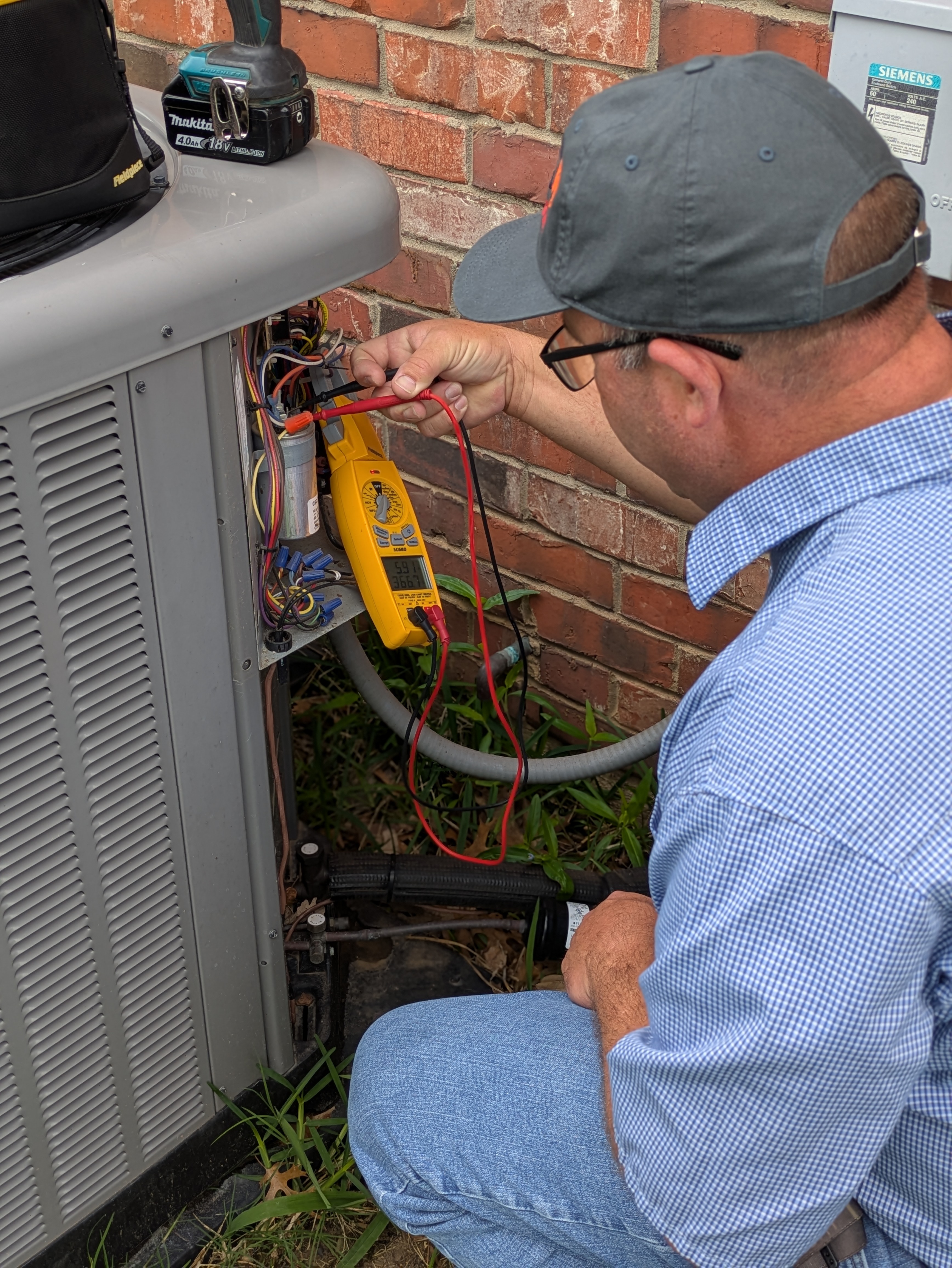 HVAC service job — April 2026