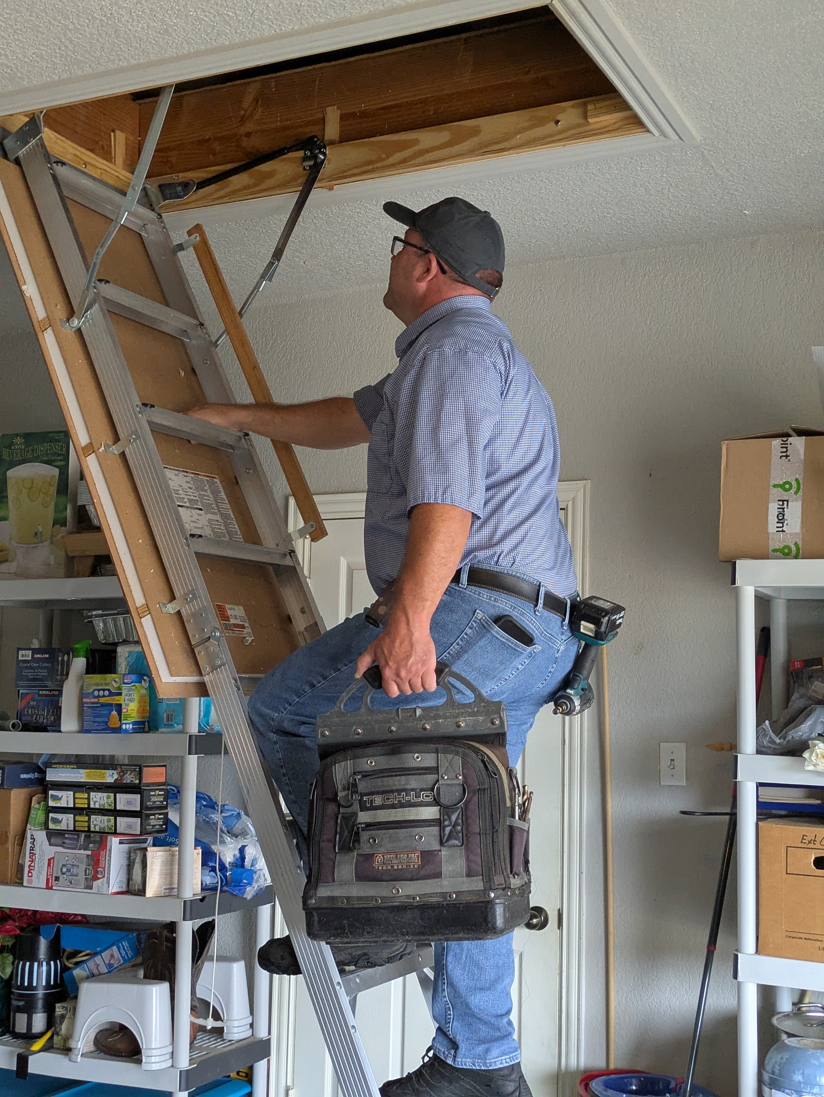 HVAC service job — April 2026