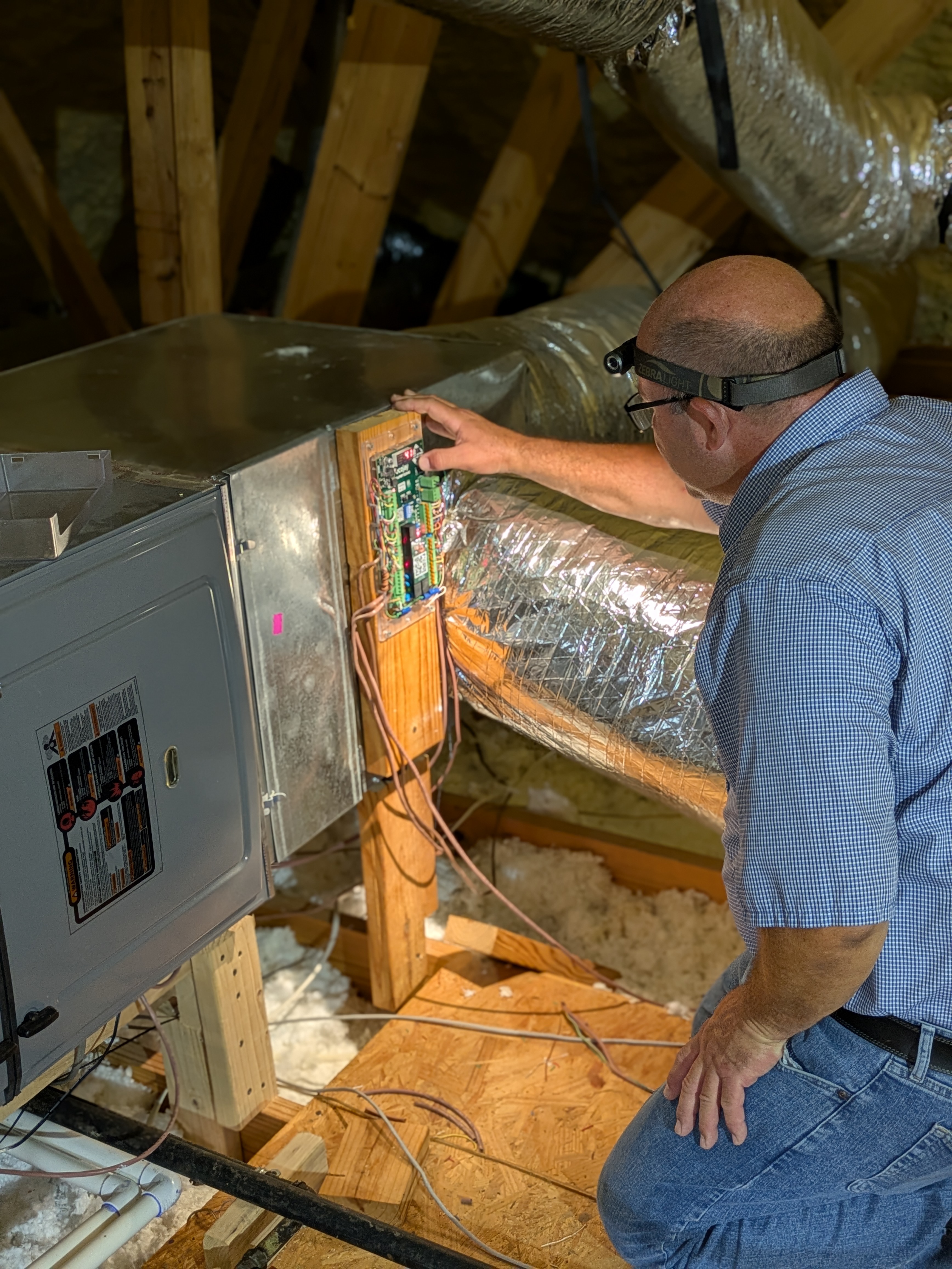 HVAC service job — April 2026