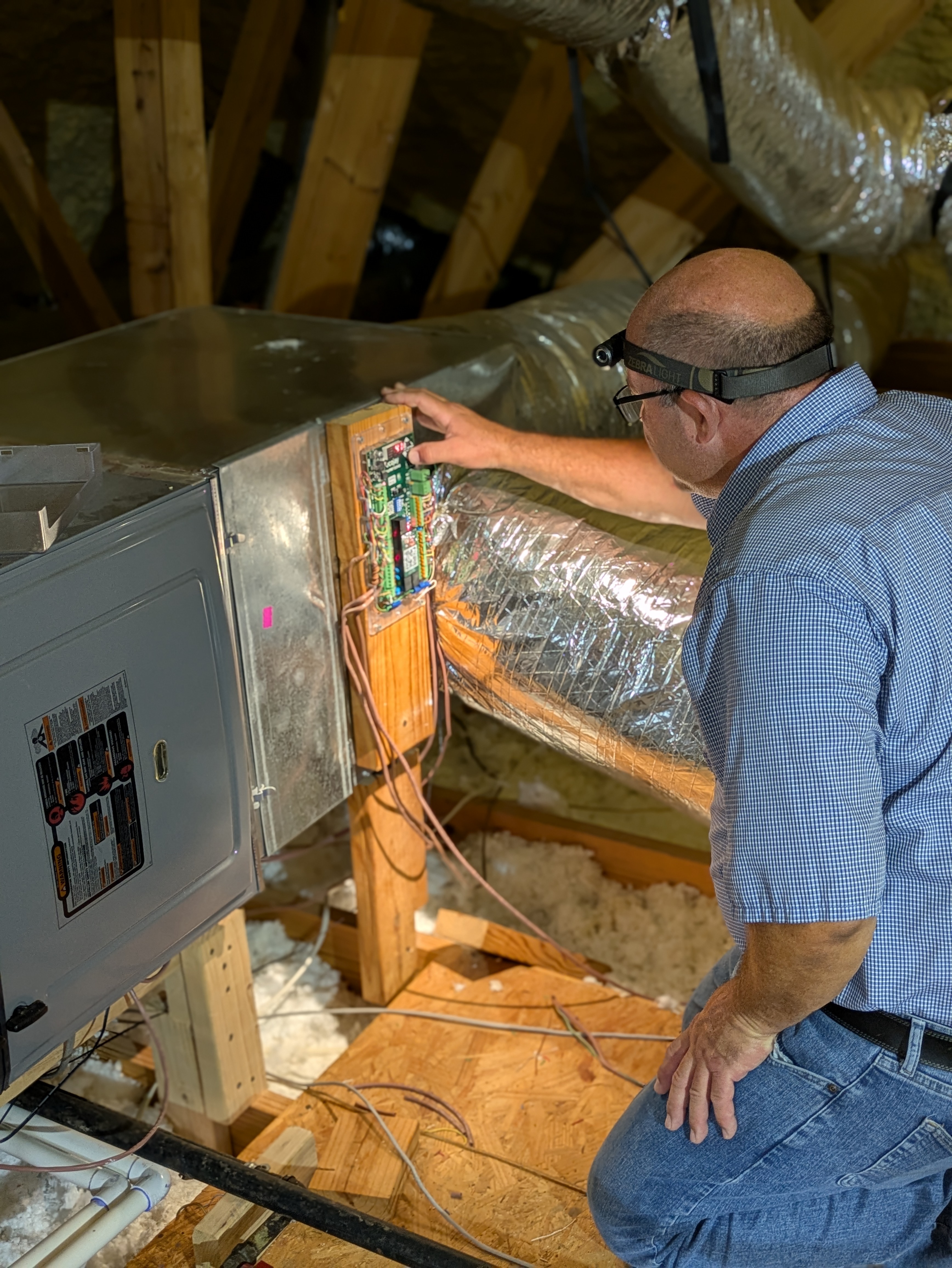 HVAC service job — April 2026