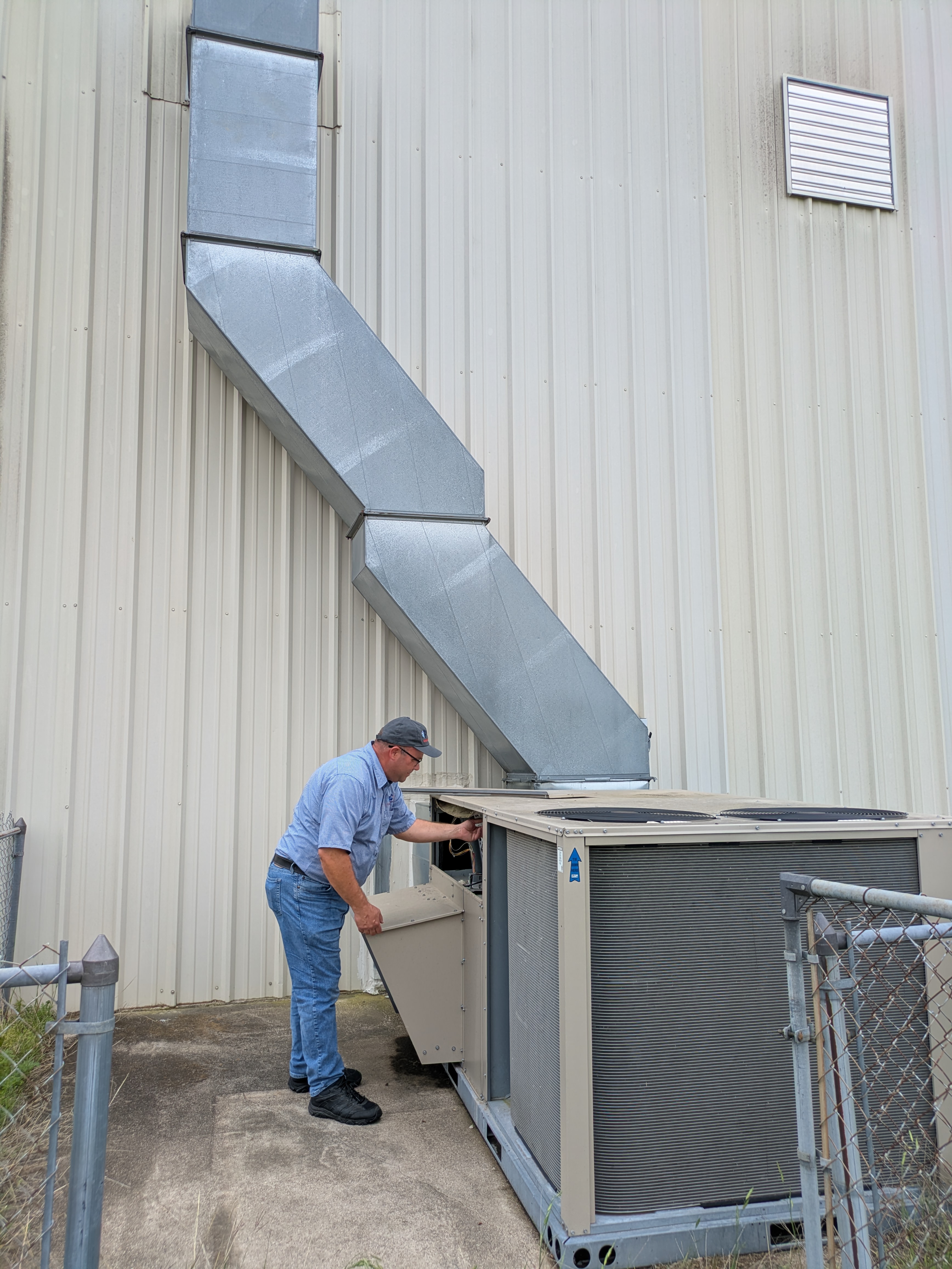 HVAC service job — April 2026