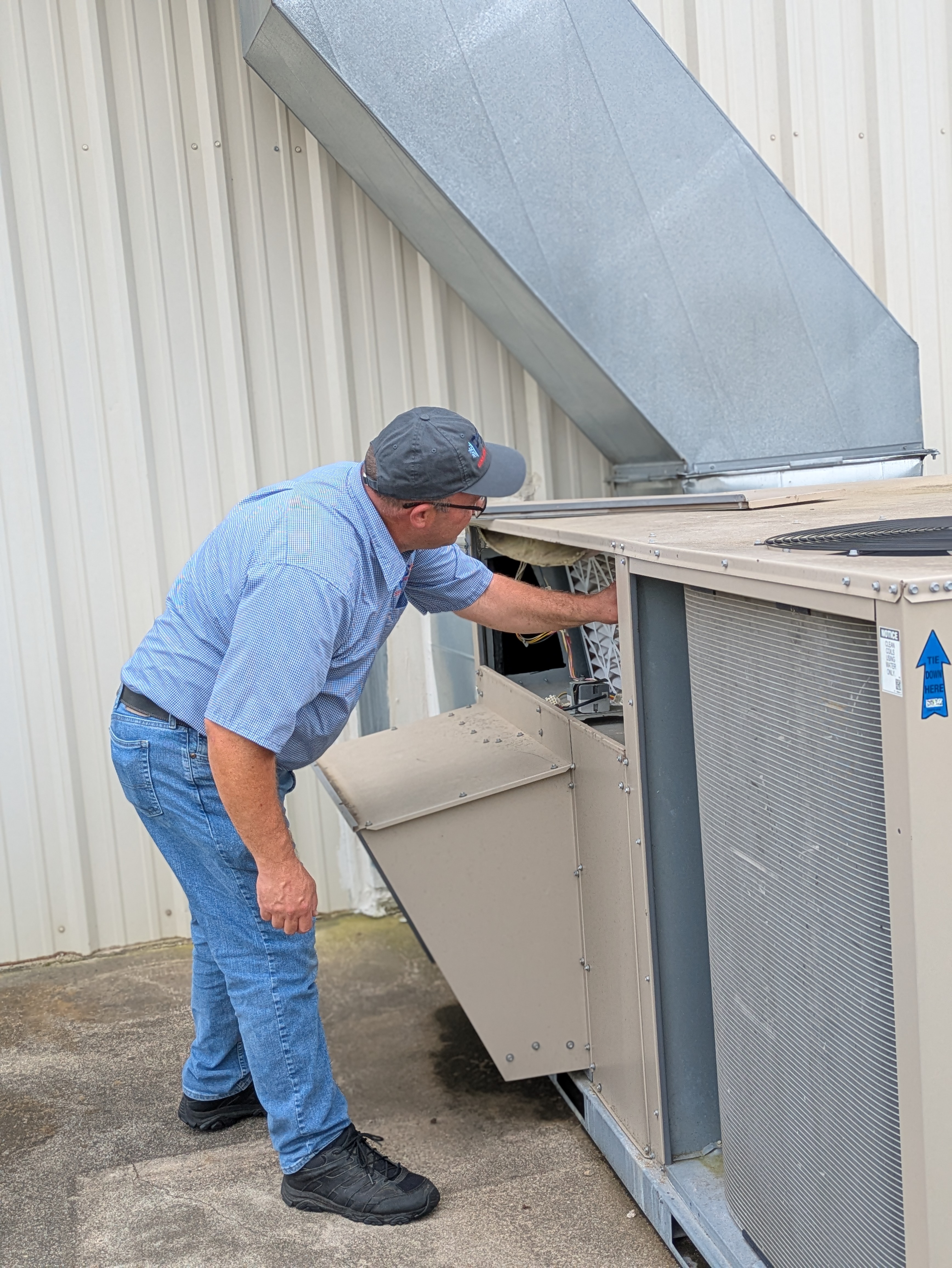 HVAC service job — April 2026