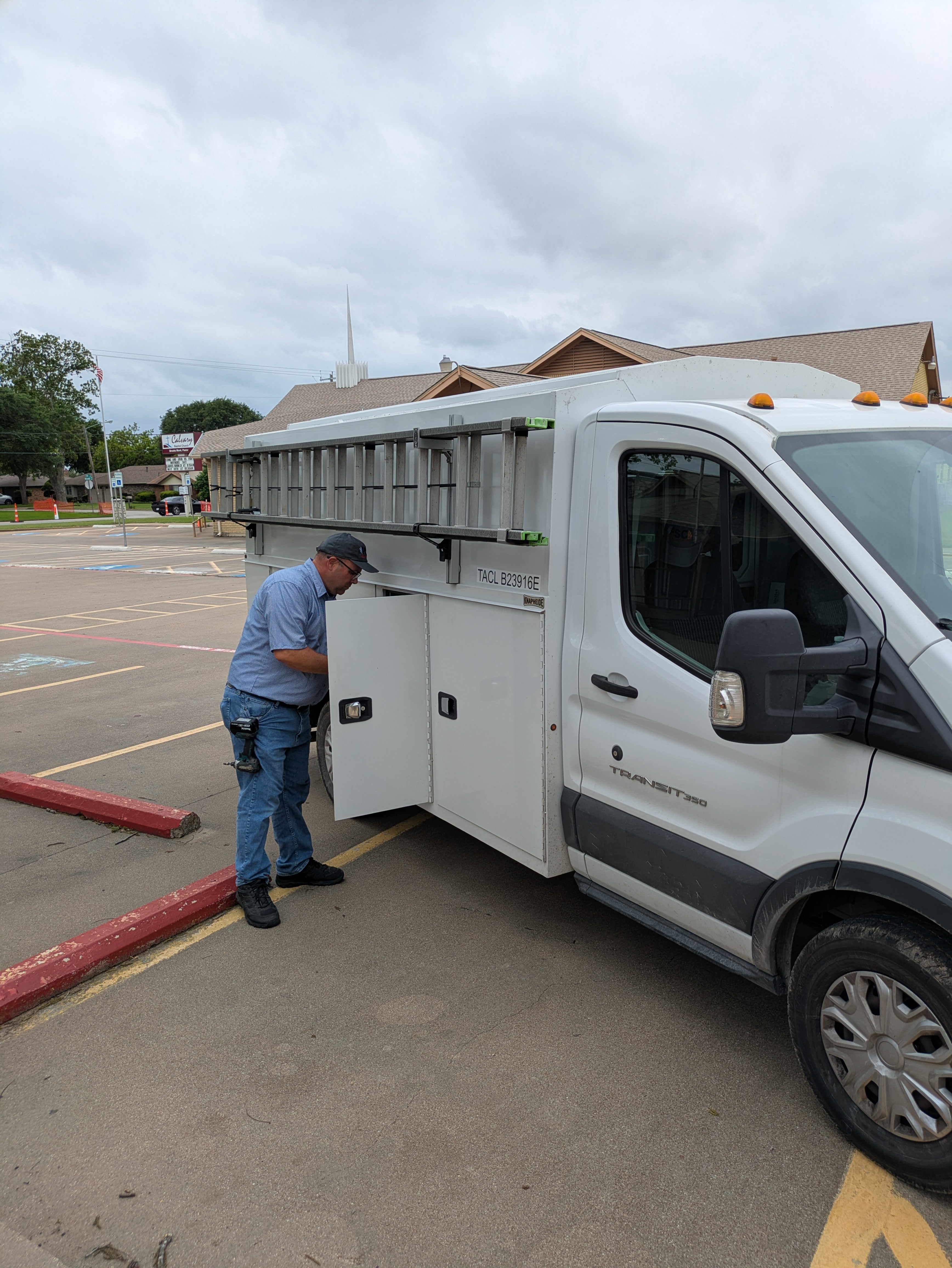 HVAC service job — April 2026