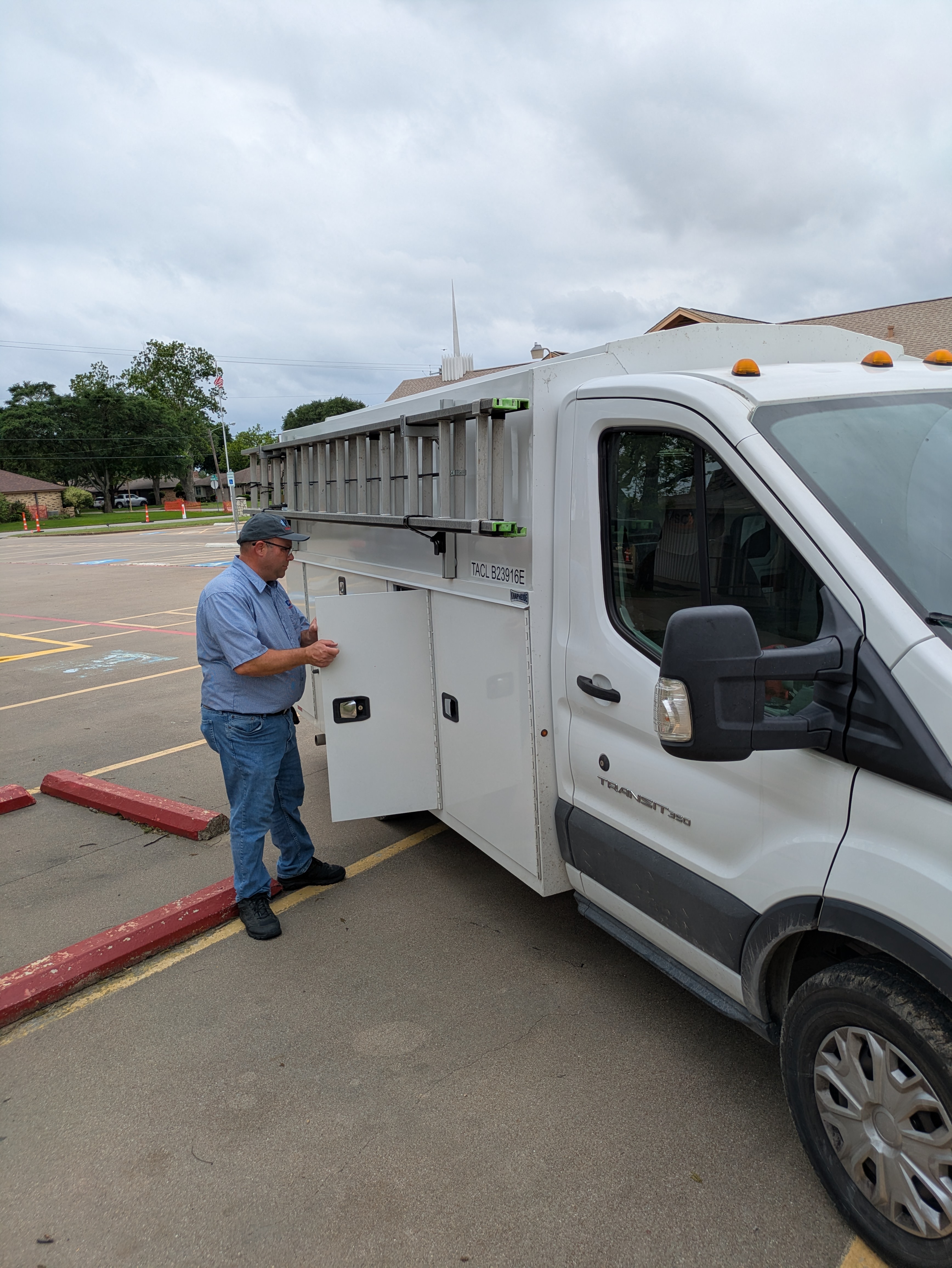 HVAC service job — April 2026