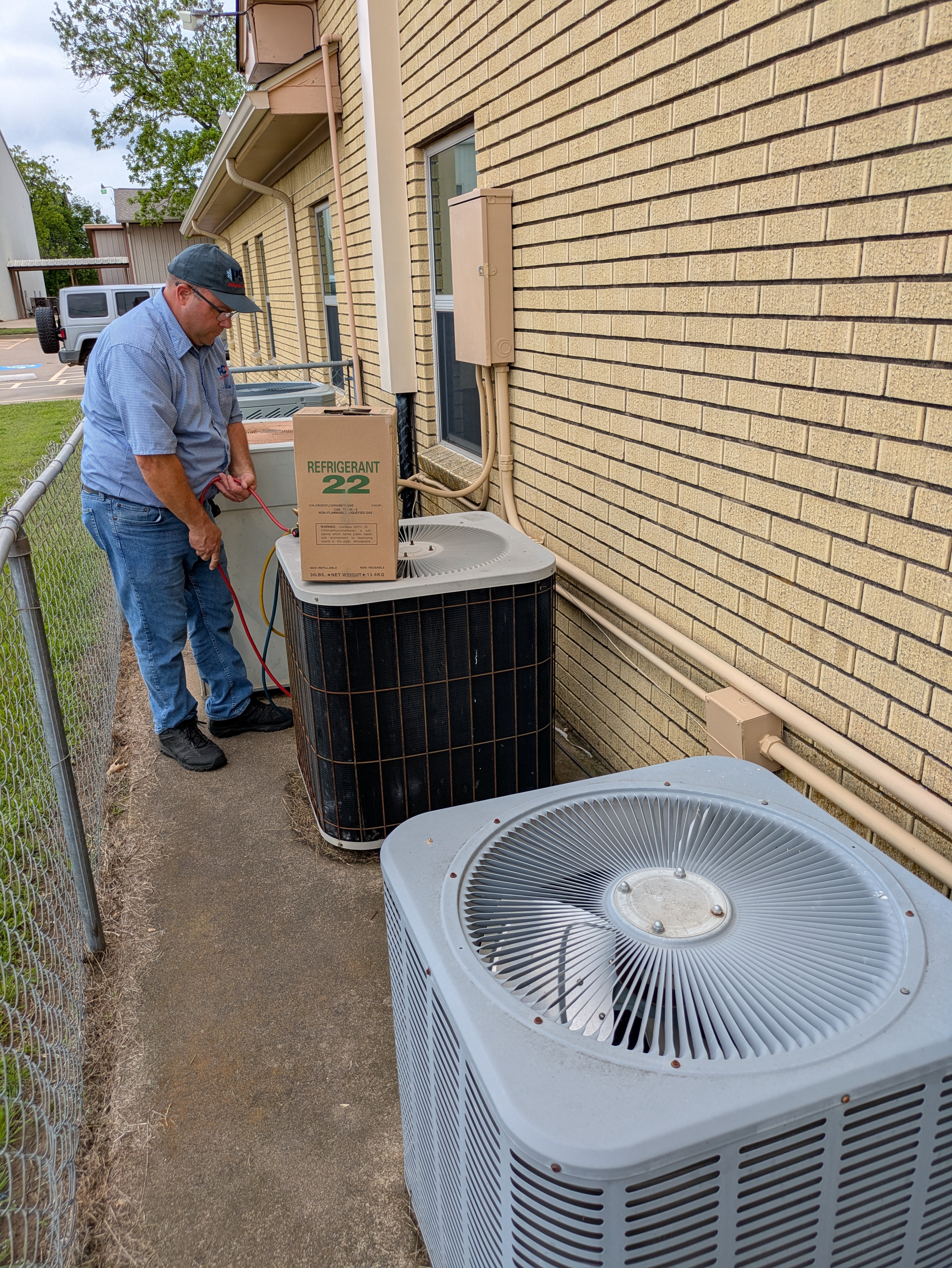 HVAC service job — April 2026